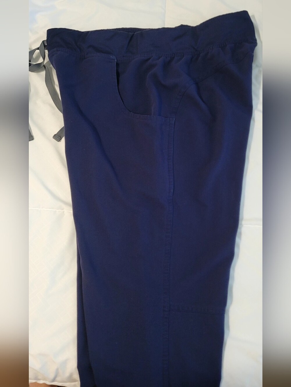 Navy, Kade Cargo Scrub Pants, Medium Tall - Picture 11 of 11